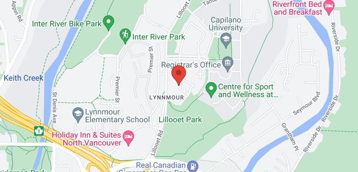 map of 1056 LILLOOET ROAD